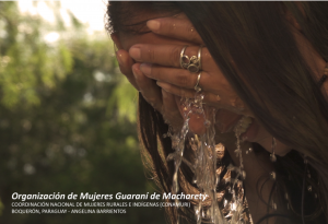 Angelina Barrientos de la organización mujeres guarani de macharety