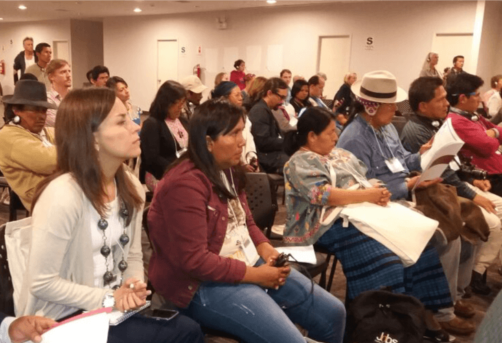Conferencia de donativos indígenas